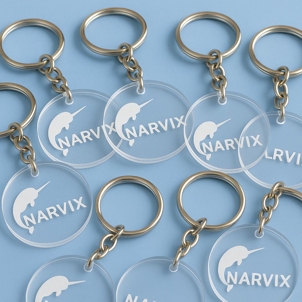 Chaveiro de Acrílico Personalizado – Gravação a Laser de Alta Precisão