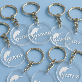 Chaveiro de Acrílico Personalizado – Gravação a Laser de Alta Precisão