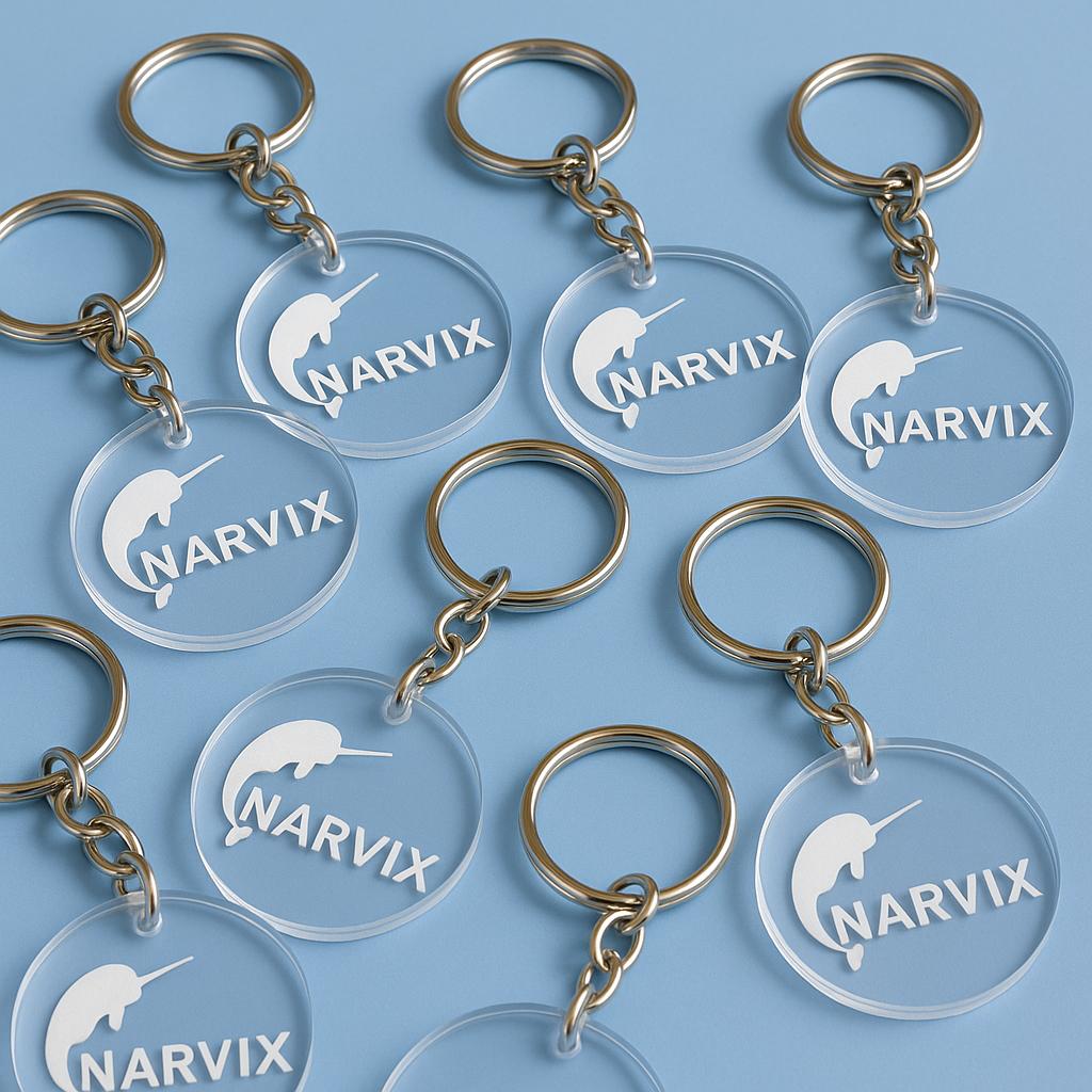 Chaveiro de Acrílico Personalizado – Gravação a Laser de Alta Precisão