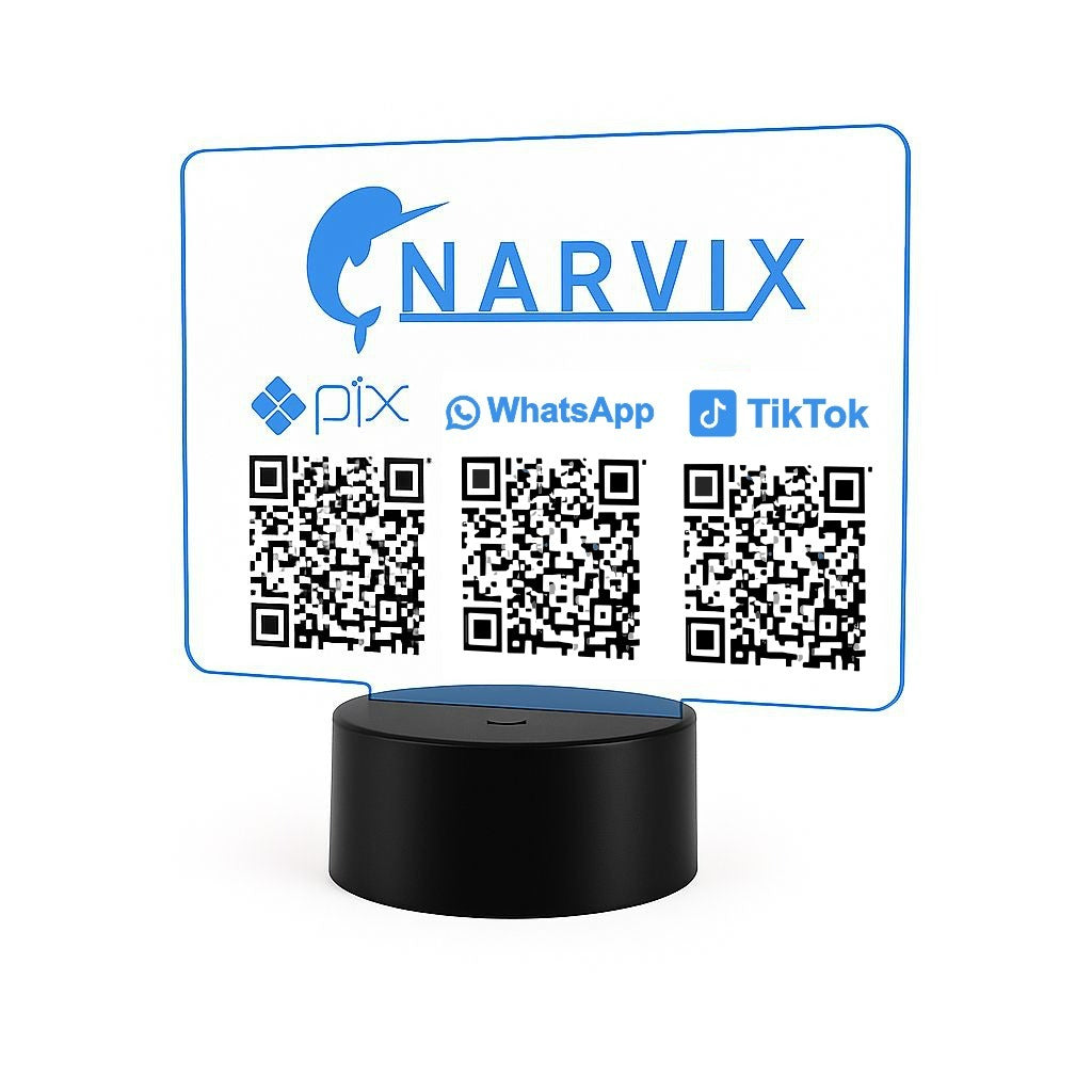 Placa Personalizada com QR Code – Vários Tamanhos | FRETE GRÁTIS + 2 BRINDES
