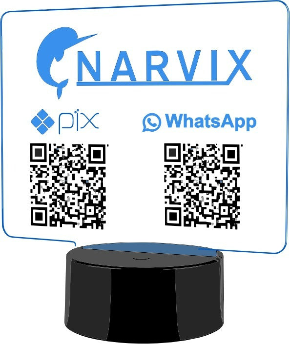Placa Personalizada com QR Code – Vários Tamanhos | FRETE GRÁTIS + 2 BRINDES